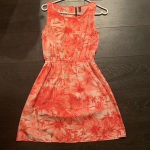 Mango pink floral A line dress, size 2